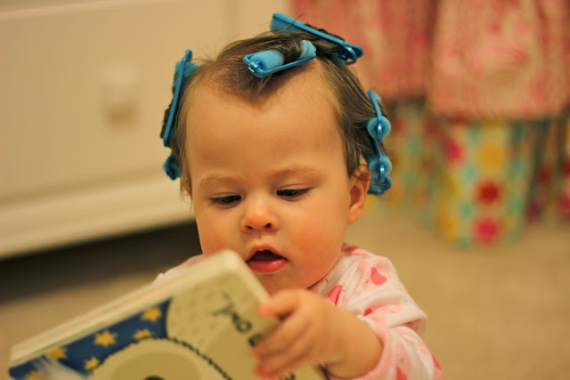 Child reading out of reading habit